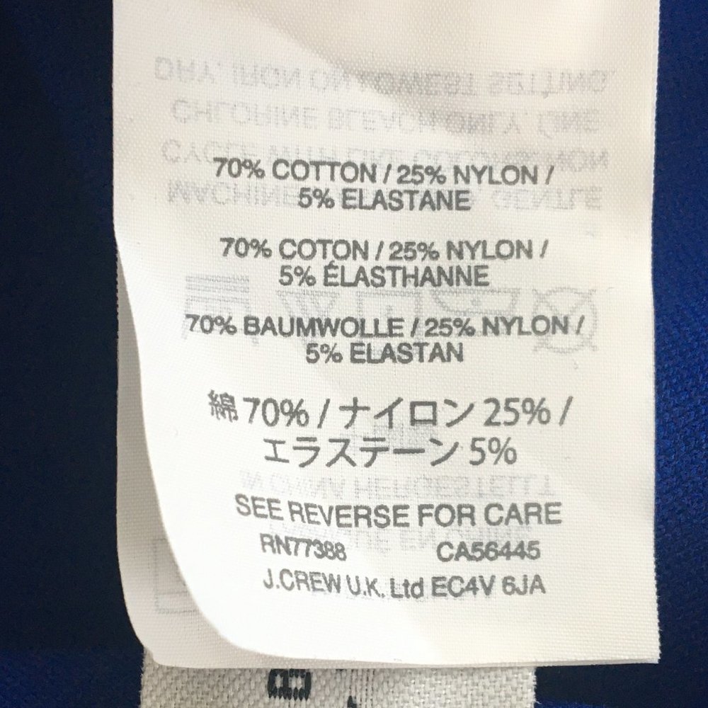 J Crew Top M Structured Flutter Hem, Royal Blue - image 7